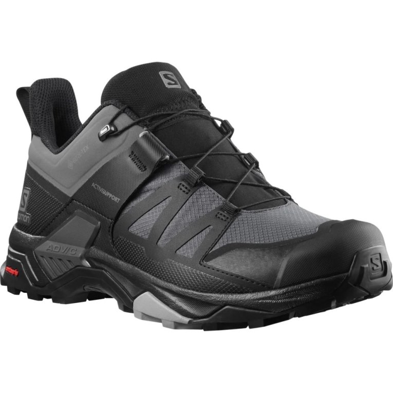 Tenis Senderismo Salomon X Ultra 4 Anchos GTX Hombre Negros | MX CVKA450